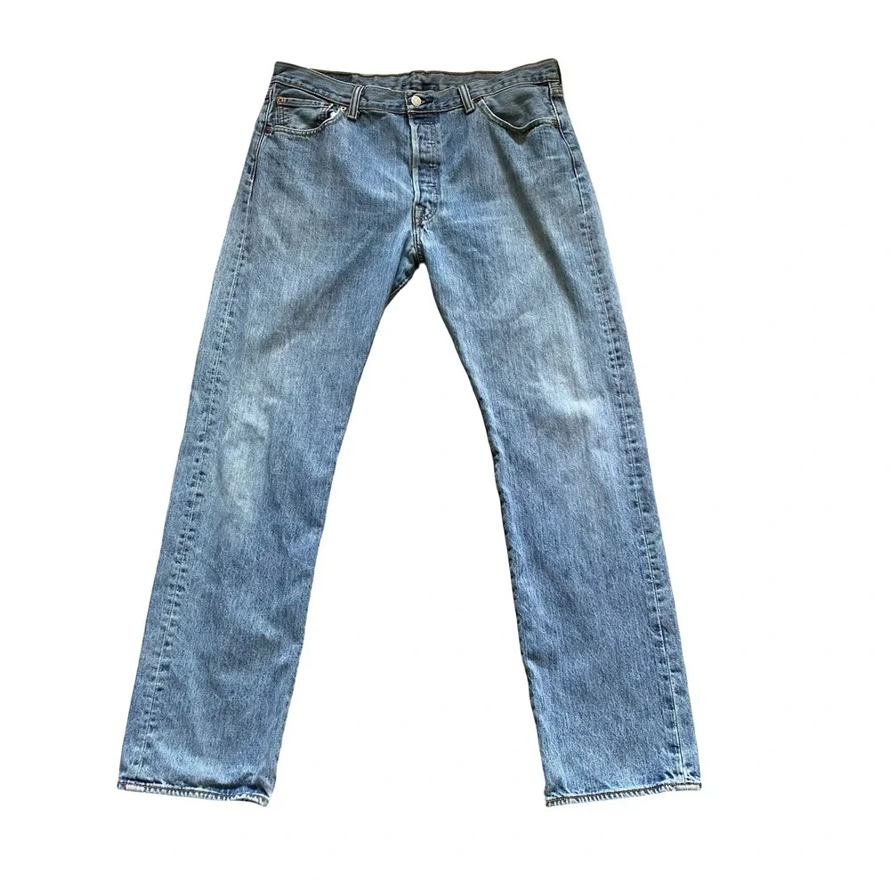 Levi's 501 XX Men's Jeans 36x34 Light Wash Straight Leg Button Fly